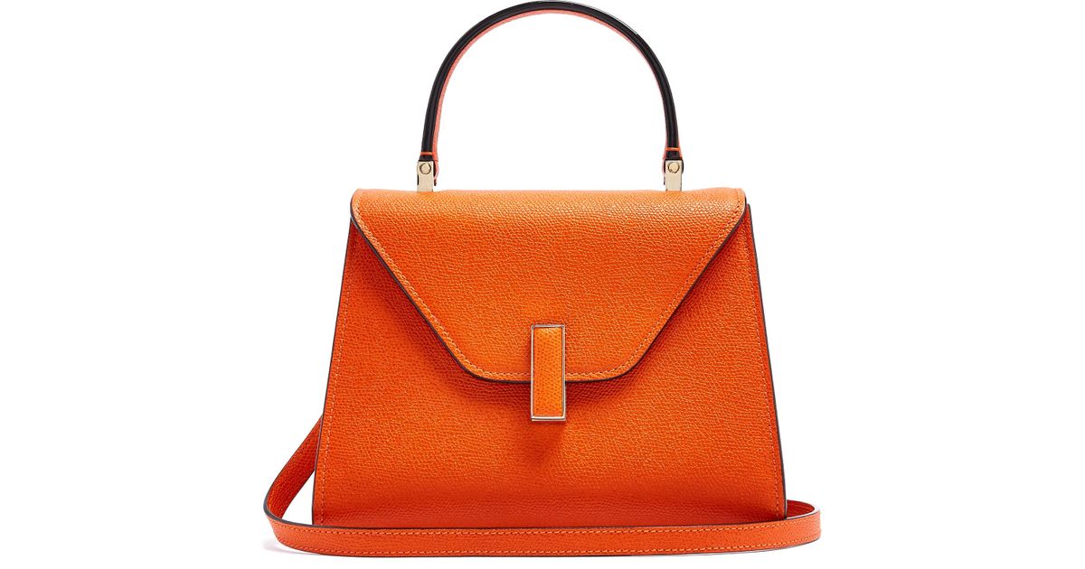 lyst valextra iside small grained leather bag in orange save 6 lyst valextra iside small grained leather bag in orange save 6