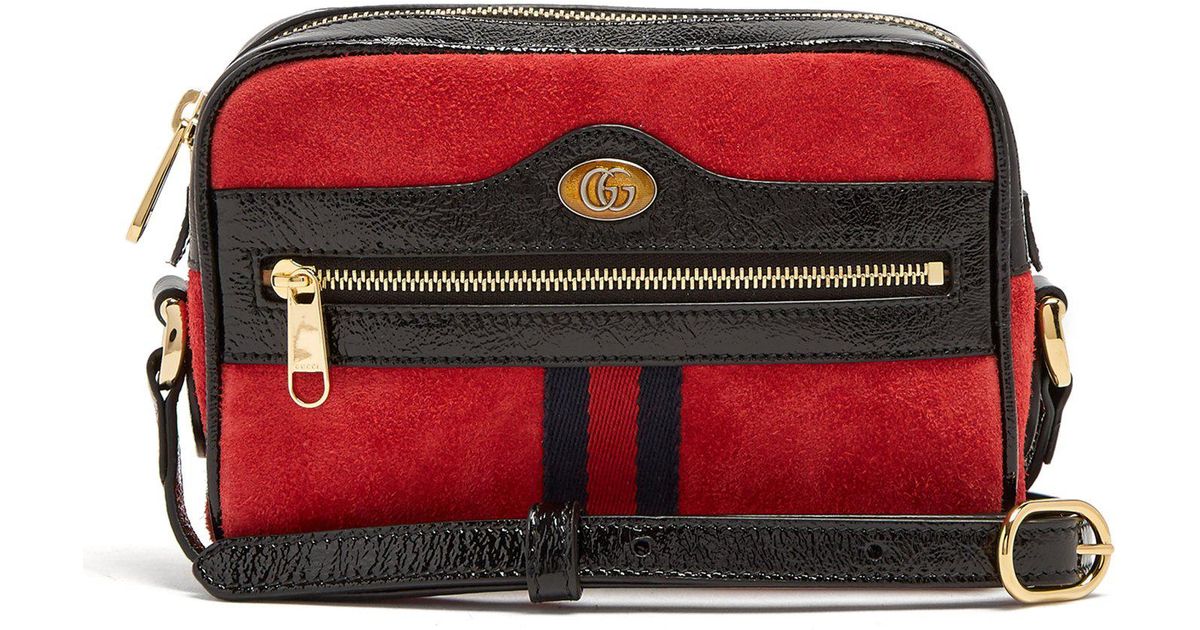 gucci ophidia red suede