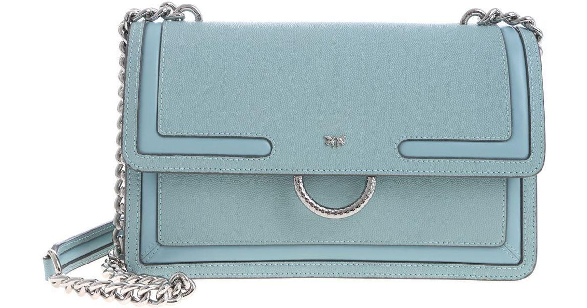 pinko light blue bag