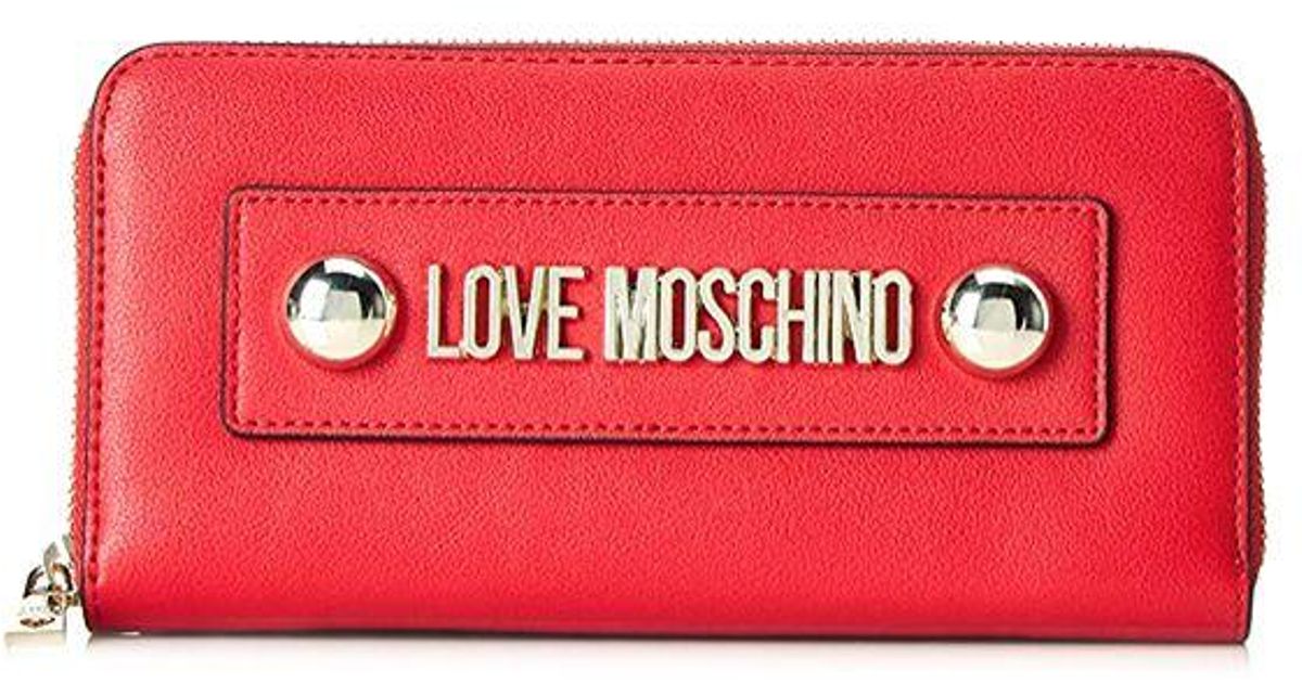 Love Moschino Red Polyamide Wallet in Red - Lyst