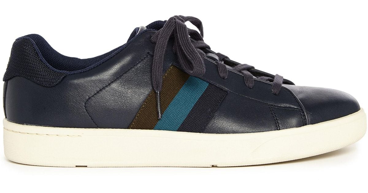 Ps by paul smith Navy Lawn Leather Sneakers in Blue for Men | Lyst