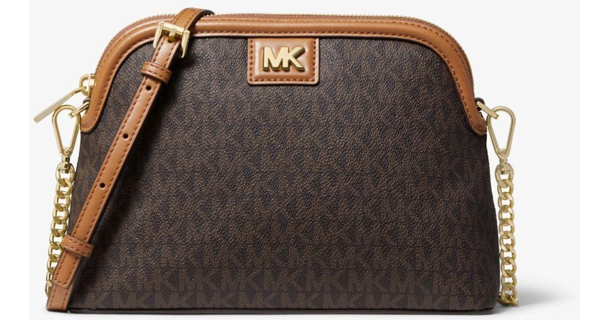 Michael Kors Michael Signature Dome Crossbody Lyst