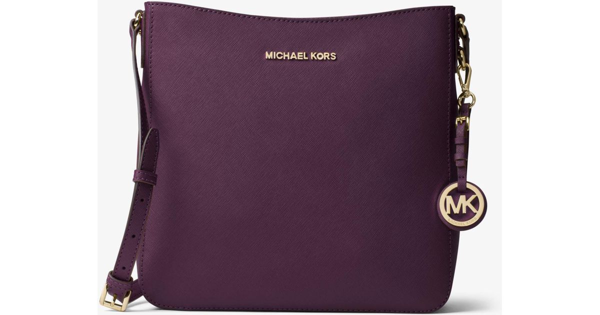Lyst Michael Kors Jet Set Travel Large Saffiano Leather Crossbody