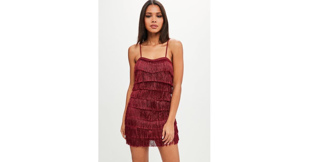 Burgundy Strappy Dress