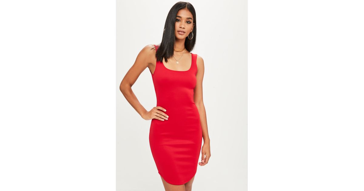 Red Scuba Dress