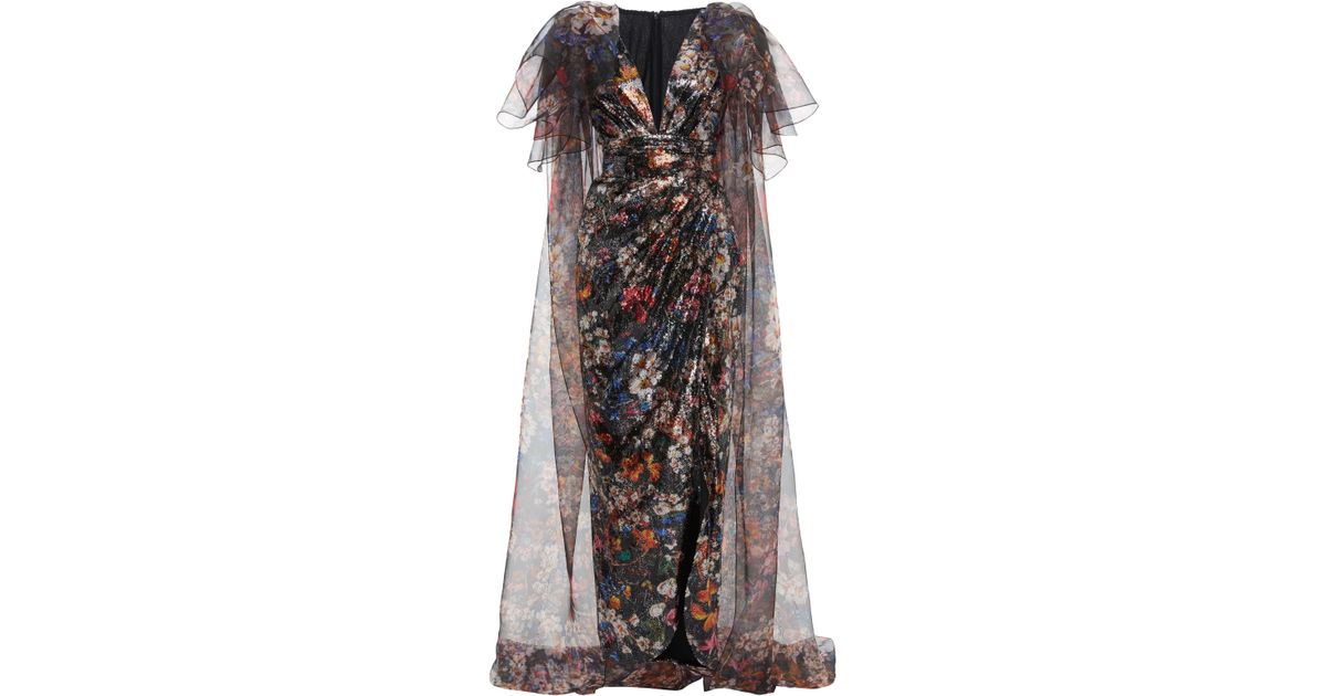 Puffy Sleeve Dress Elie Saab