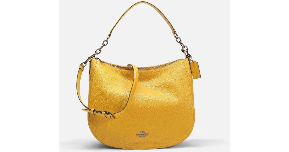 Coach Chelsea 32 Hobo Bag In Yellow Lyst Coach Chelsea 32 Hobo Bag In Yellow Lyst