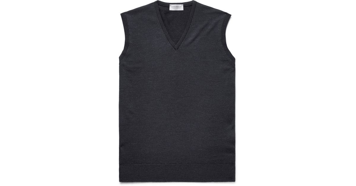 Lyst - John Smedley Hadfield Merino Wool Sweater Vest for Men