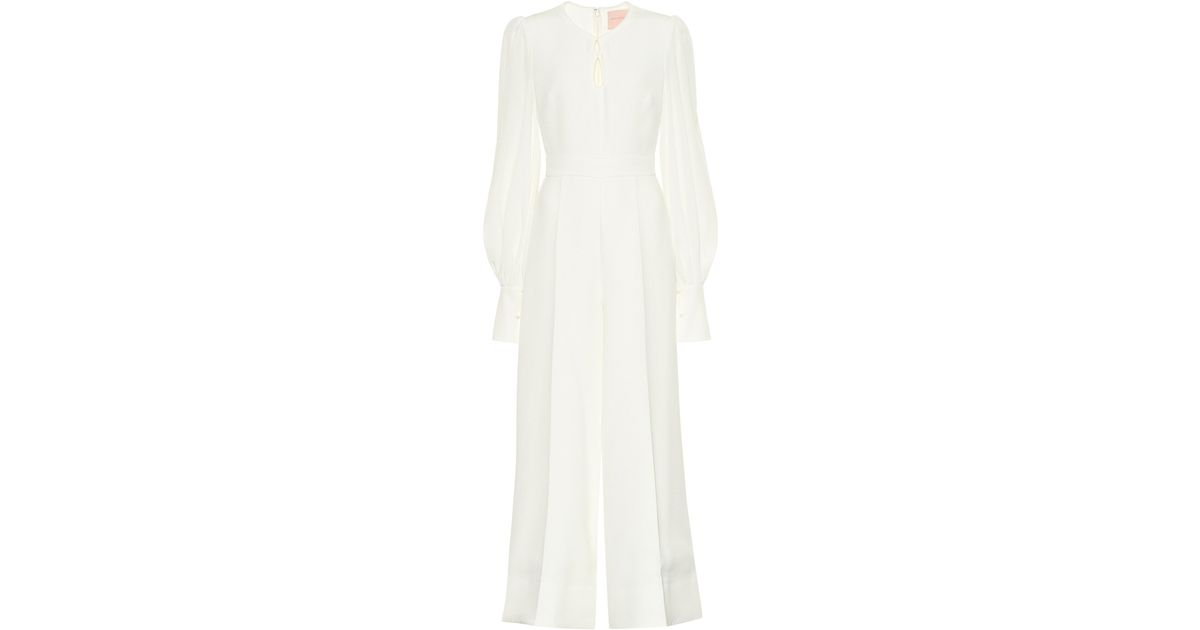 ROKSANDA Cady Jumpsuit in White - Lyst