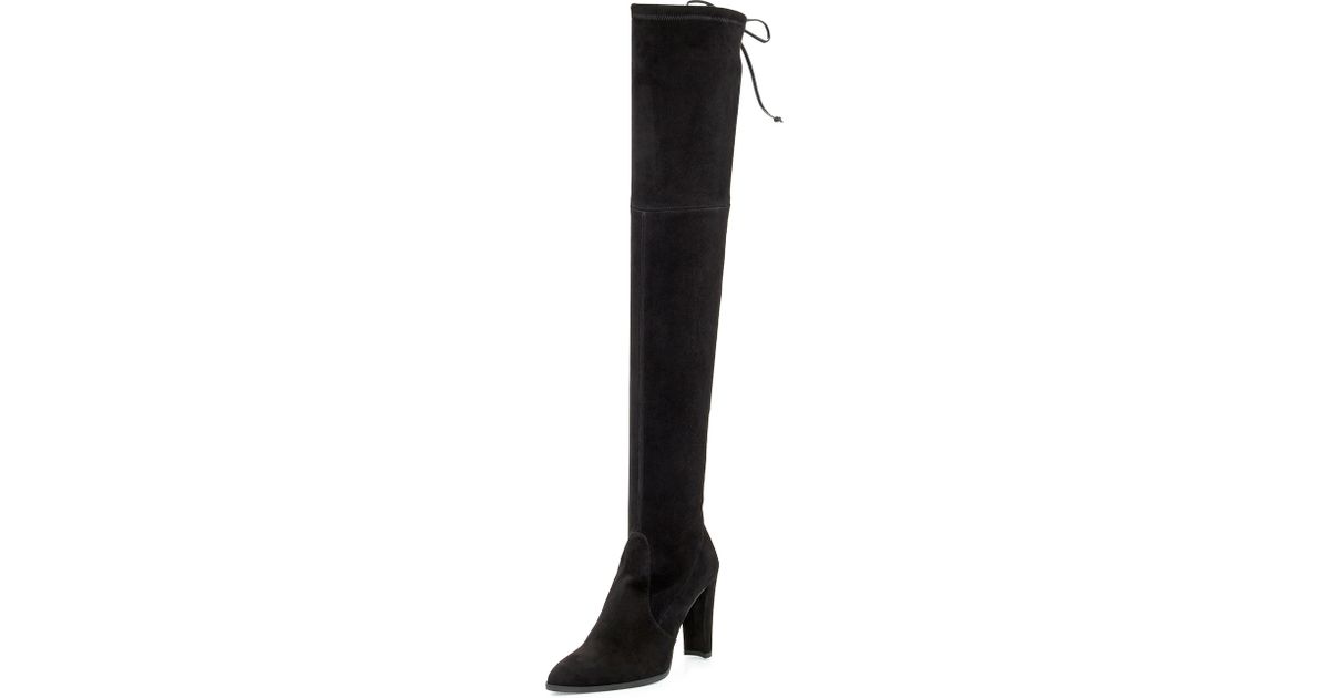 stuart weitzman highstreet suede boot