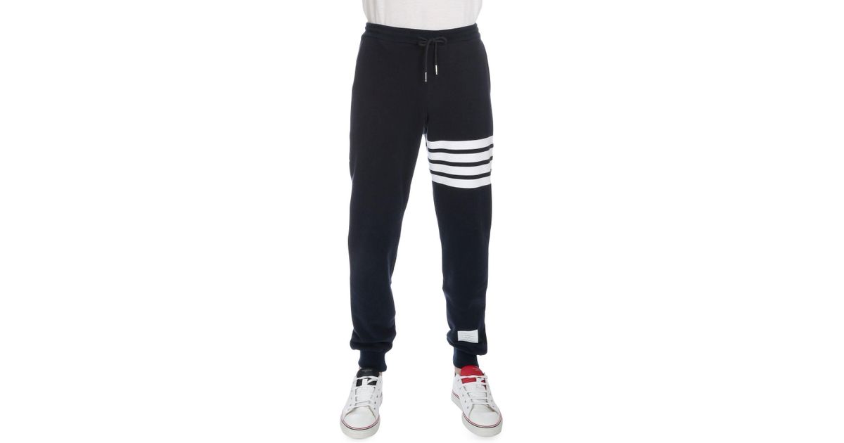 thom browne navy sweatpants