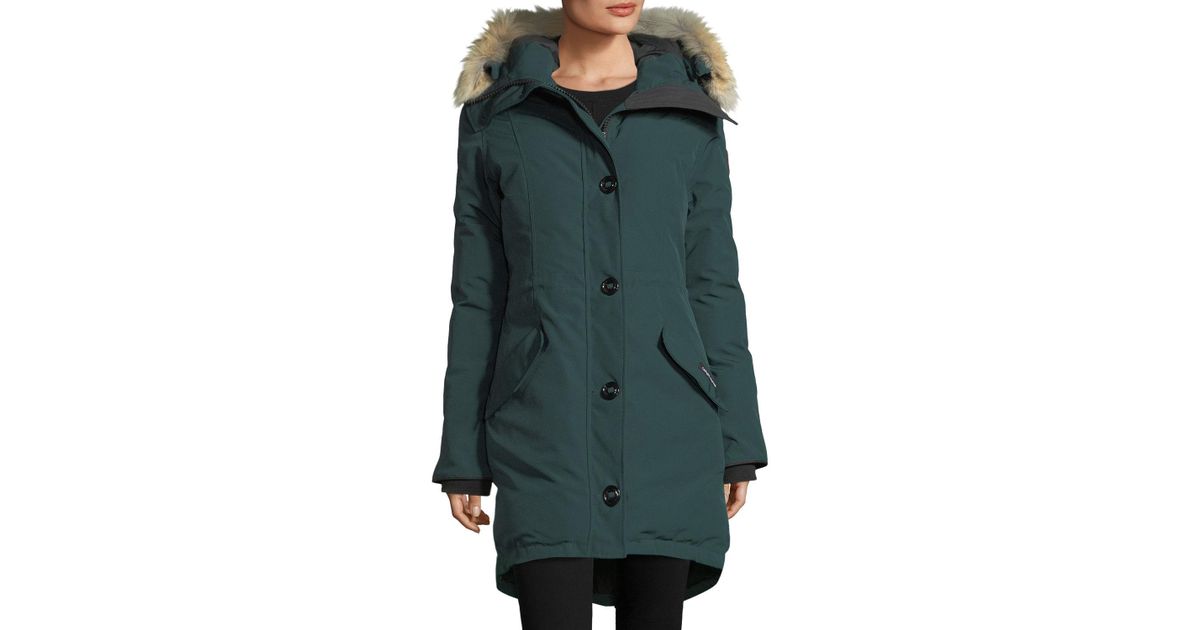 canada goose rossclair fur trim down parka canada goose rossclair fur trim down parka