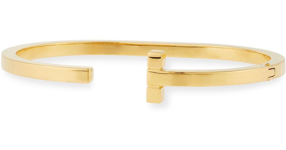 Lyst Tom Ford Men S T Cuff Bracelet In Metallic