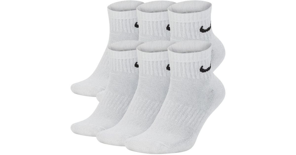 nike everyday plus cushioned training ankle socks 6 pairs