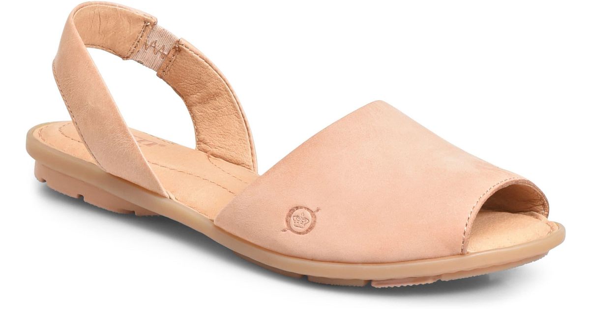 Born Leather Børn Trang Sandal in Blush Leather (Pink) Lyst Born Leather Børn Trang Sandal in Blush Leather (Pink) Lyst