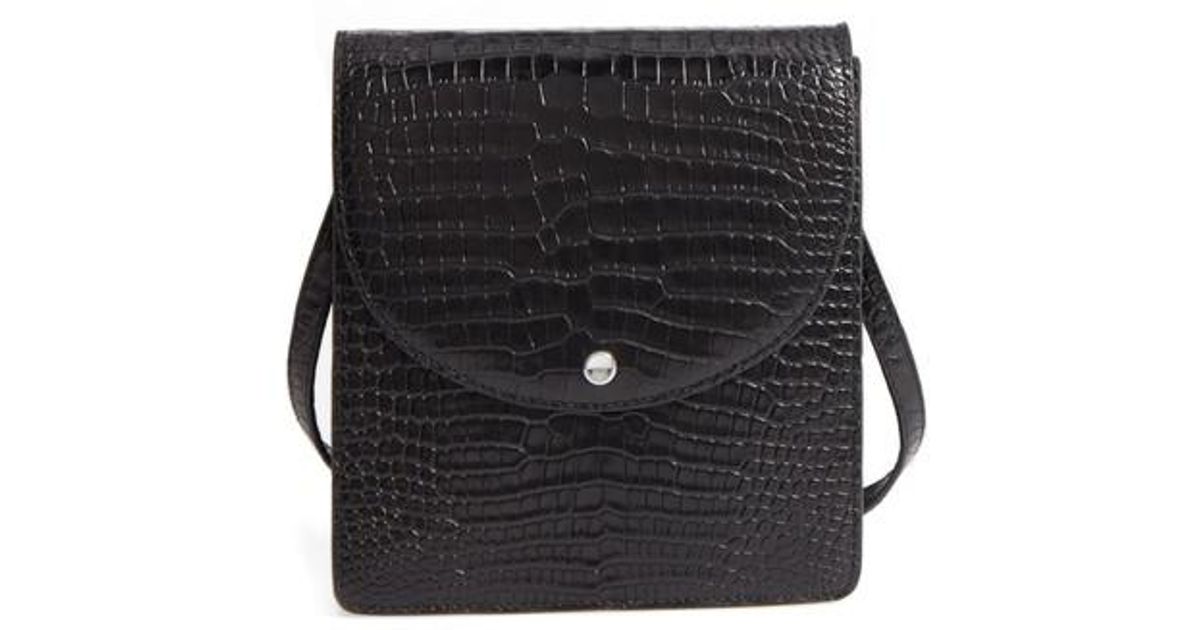 Lyst Elizabeth And James Eloise Leather Crossbody Bag In Black