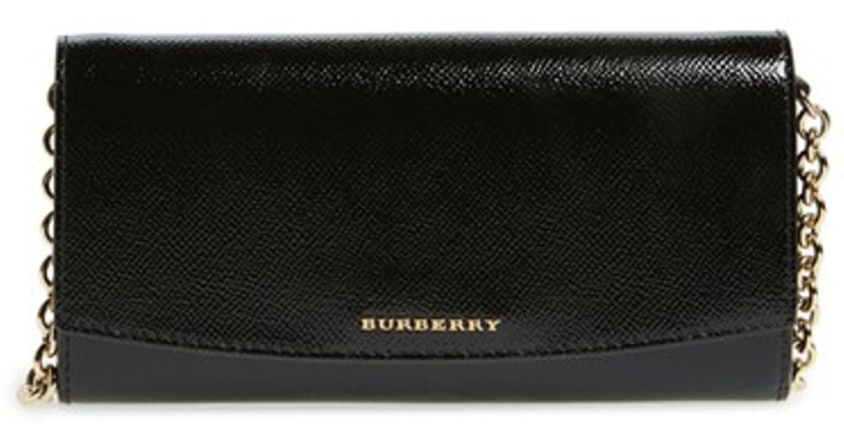 burberry henley leather wallet on a chain