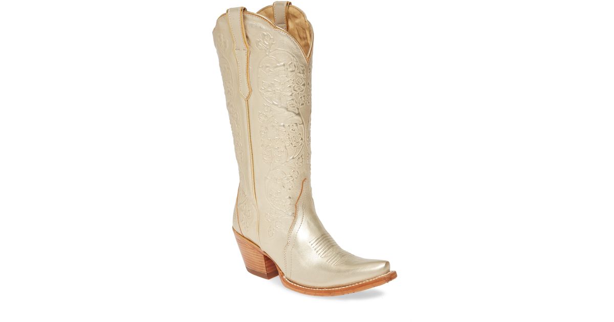 Ariat Leather Platinum Western Boot - Lyst