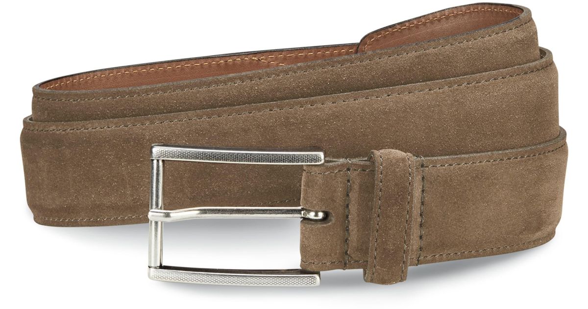 allen edmonds tan belt