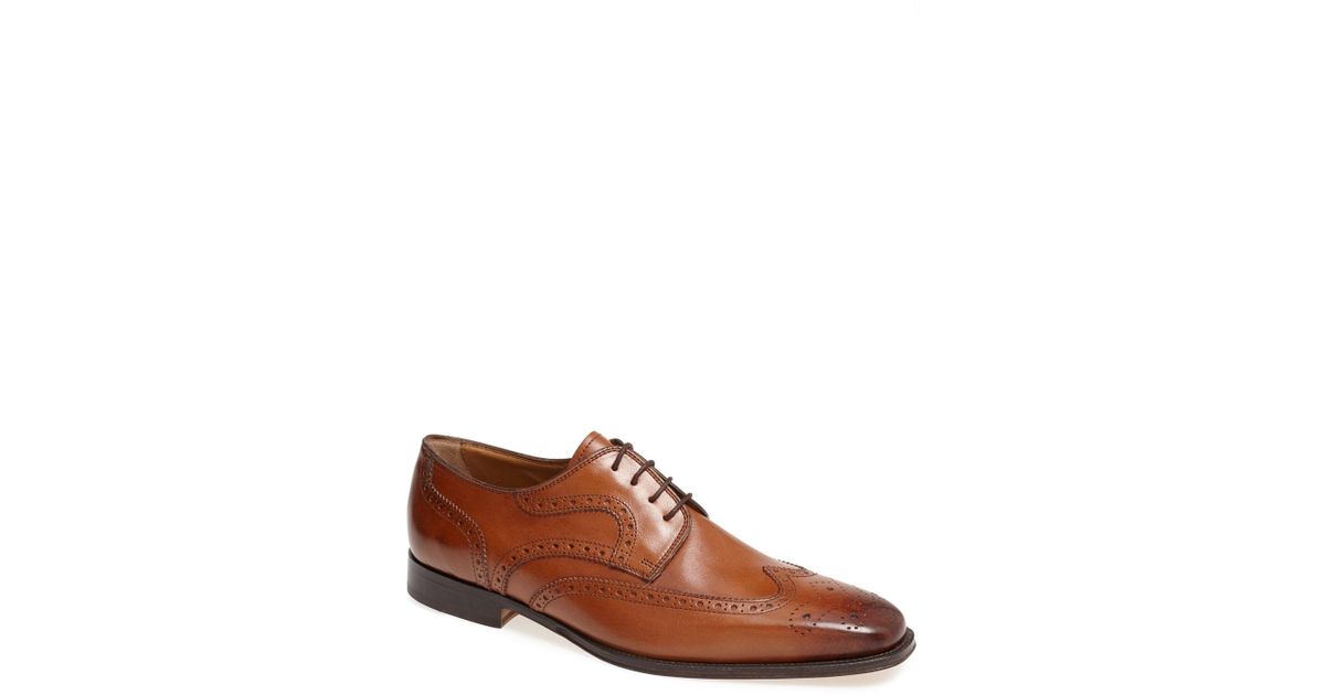 florsheim cognac wingtip