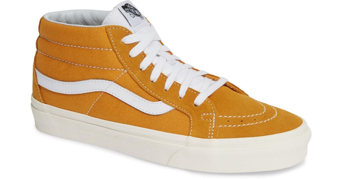 Vans - Yellow Sk8 Hi Mid Reissue Sneakers for Men - Lyst Vans - Yellow Sk8 Hi Mid Reissue Sneakers for Men - Lyst