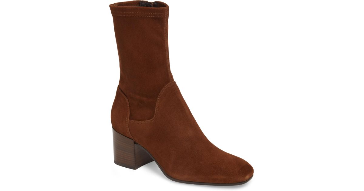 Aquatalia Carie Water Resistant Bootie in Brown - Lyst