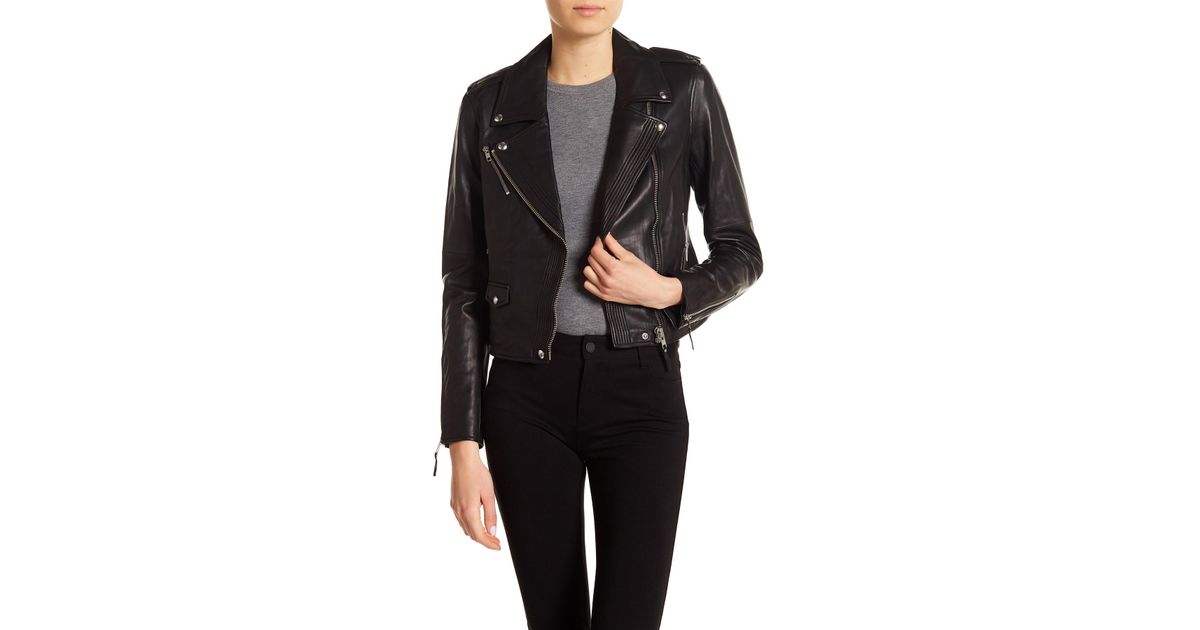 Lyst Paige Danette Leather Jacket In Black