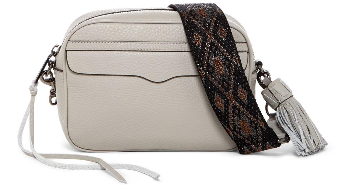 Lyst Rebecca Minkoff Bryn Leather Camera Bag With Guitar Strap