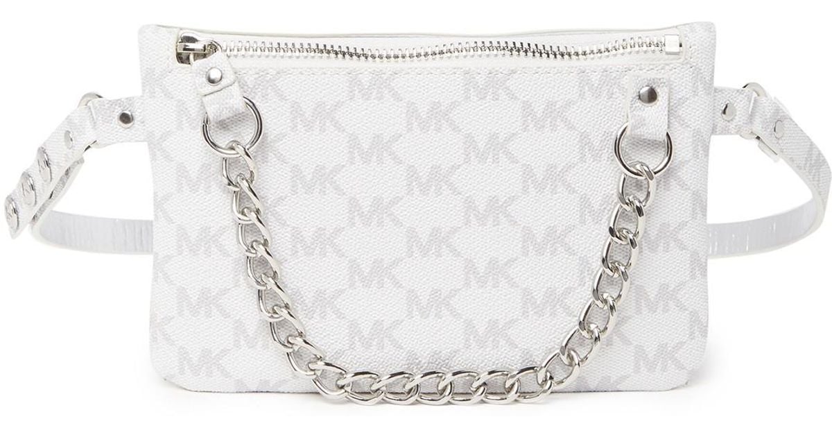 michael kors belt bag with pull chain