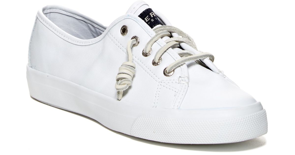 sperry top sider white leather