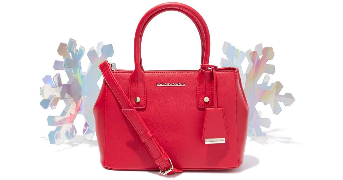 Lyst New York Company Gramercy Collection Mini Satchel In Red