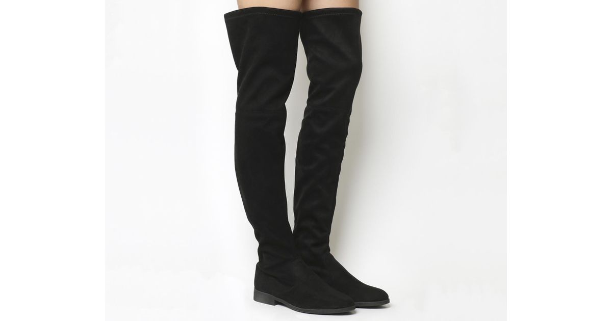 Lyst Office Eden Stretch Over The Knee Boots In Black