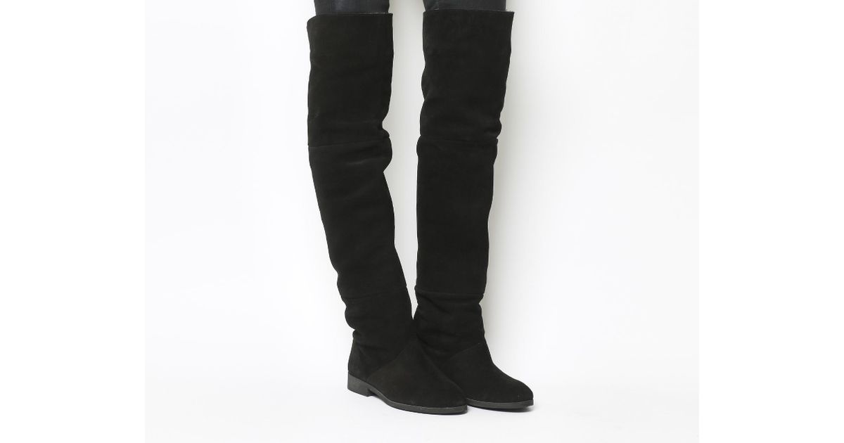 Lyst Office Embrace Over The Knee Boots In Black