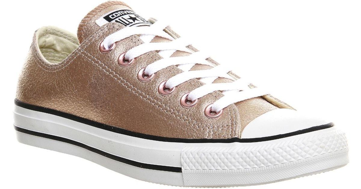 Lyst Converse All Star Low Leather In Pink
