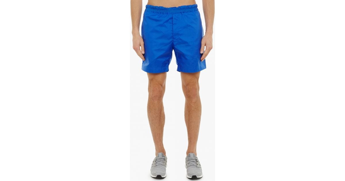 Blue Nylon Shorts 114