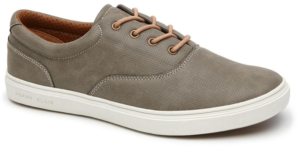 Lyst - Perry Ellis Williams Lace Up Sneaker in Gray for Men