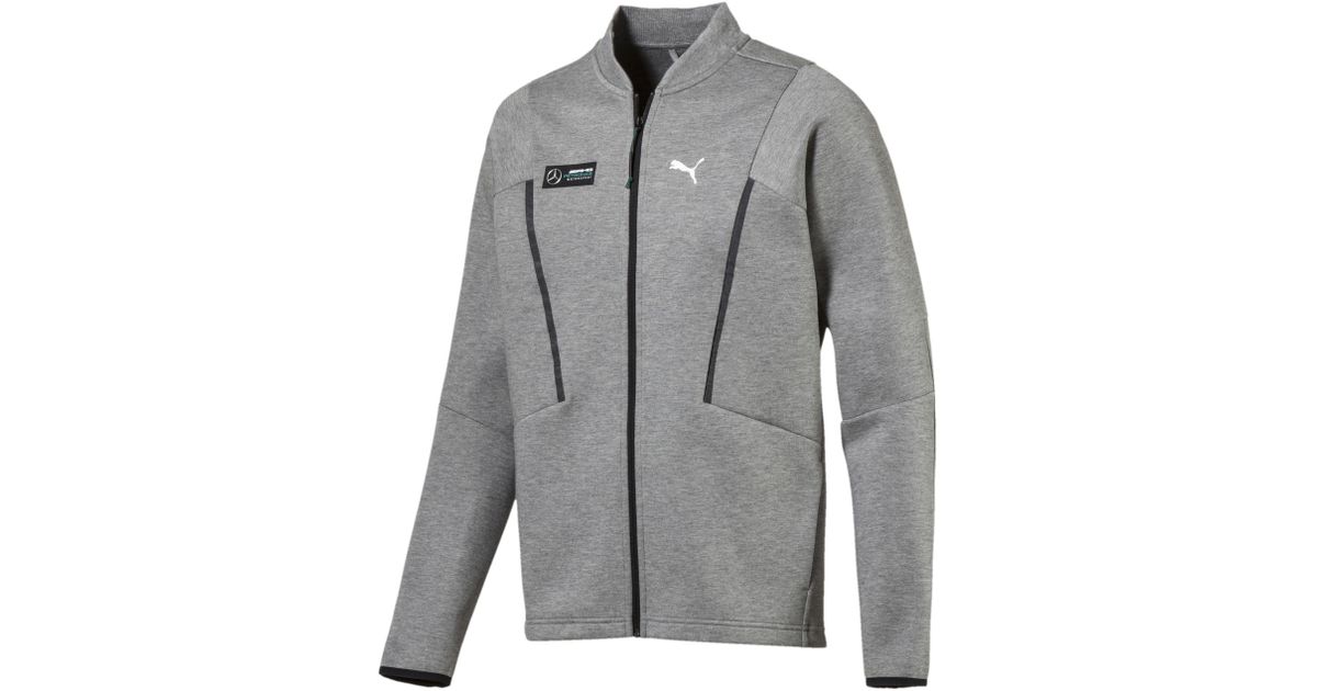 PUMA Gray Mercedes Amg Petronas Sweat Jacket for men PUMA Gray Mercedes Amg Petronas Sweat Jacket for men