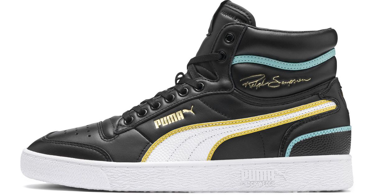 PUMA Ralph Sampson Mid Hoops Sneakers in 01 (Black) - Save 10% - Lyst