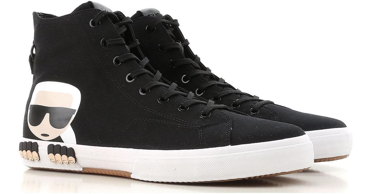 Lyst Karl Lagerfeld Shoes For Men in Black for Men