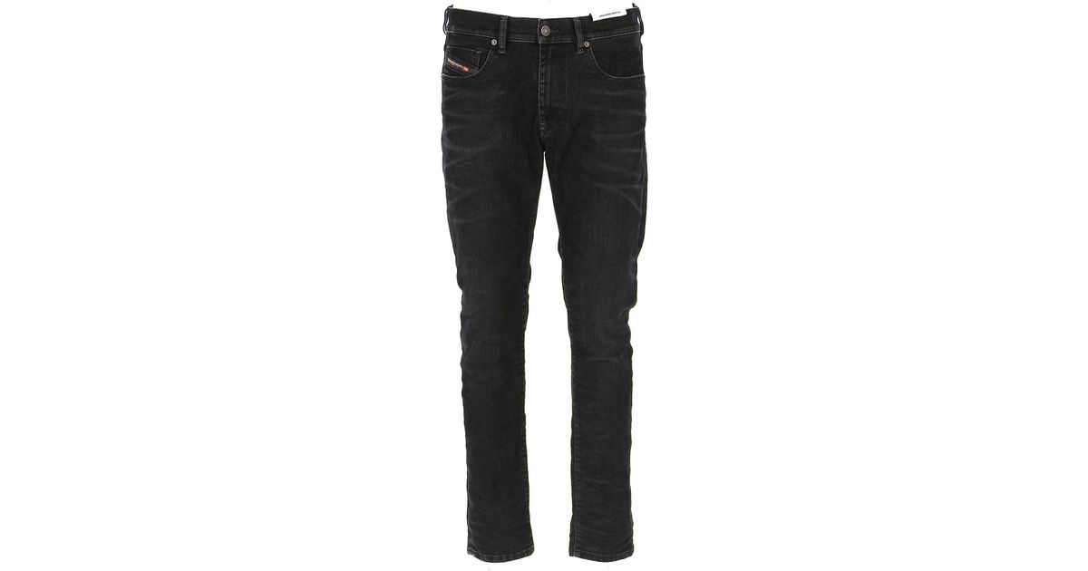 DIESEL Denim Jeans in Black for Men - Lyst