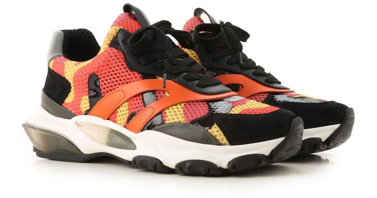 Valentino Synthetic Sneakers For Men On Sale in Orange for Men - Save 9% - Lyst