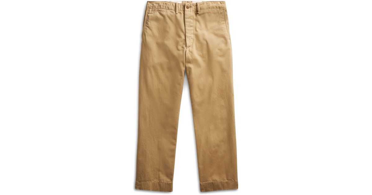 rrl slim fit cotton chino