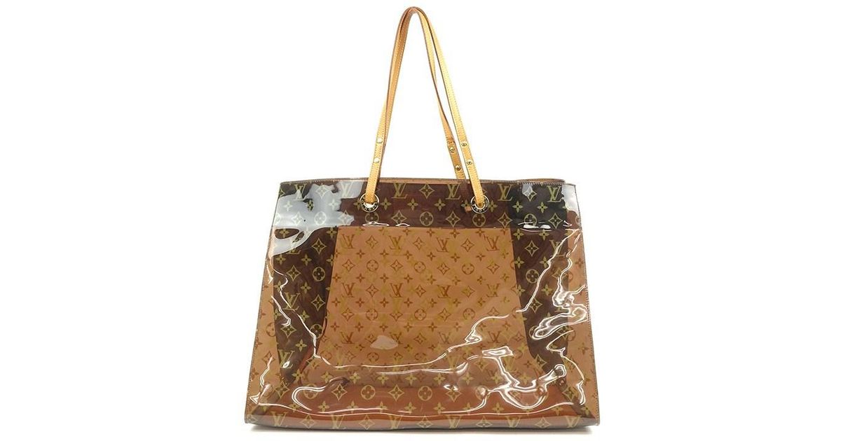 Lyst Louis Vuitton Monogram Vinyl Cabas Cruise Tote Bag M50500 In Lyst Louis Vuitton Monogram Vinyl Cabas Cruise Tote Bag M50500 In Brown