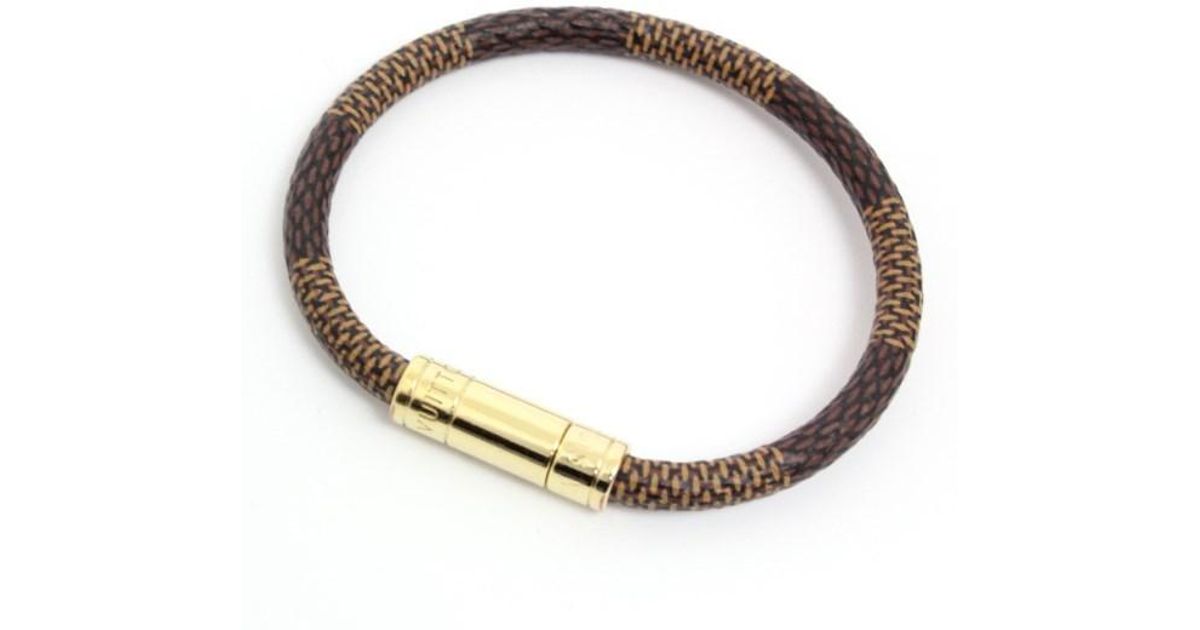 Lyst Louis Vuitton Bracelet Keep It M6139f In Brown