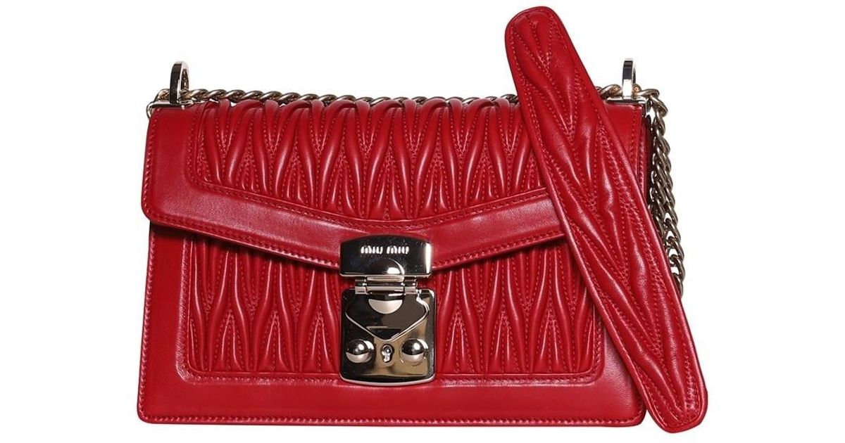 miu miu red purse