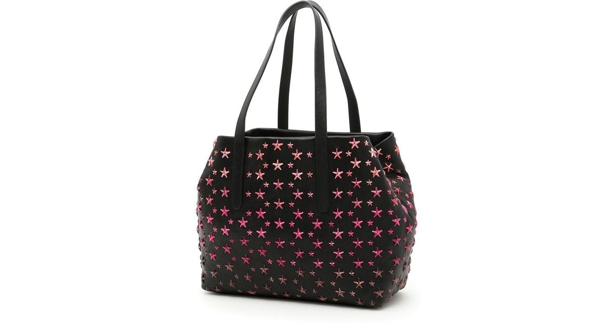 Lyst Jimmy Choo Handbags Black Cerise Mix In