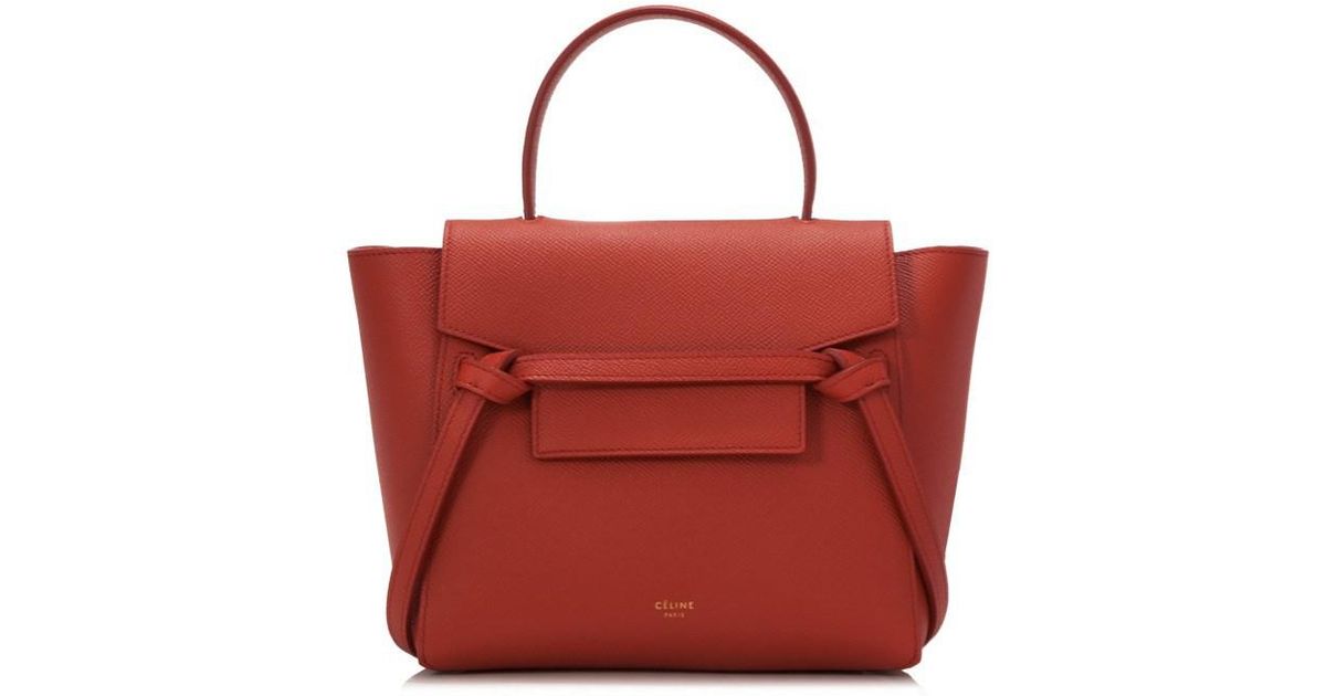 Lyst Céline Nano Belt Bag In Red
