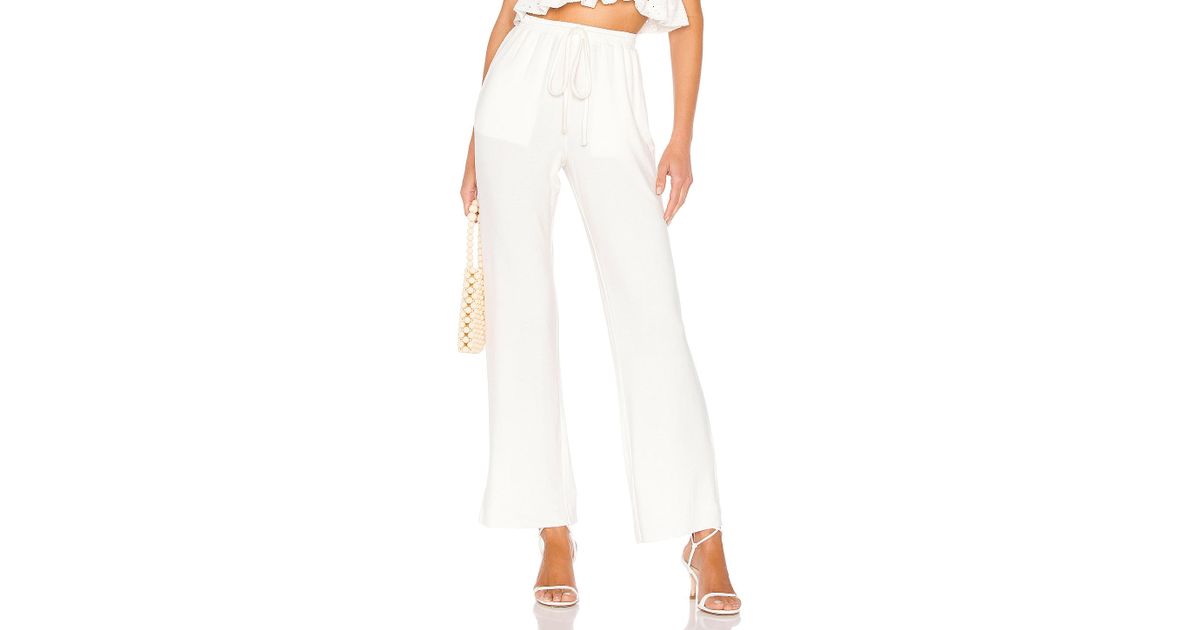 Lovers + Friends Synthetic Kassidy Pants in White Lyst