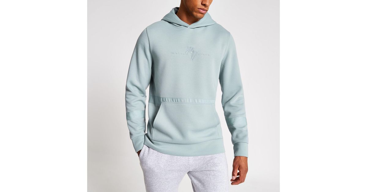 River Island Synthetic Light Maison Riviera Slim Fit Hoodie in Blue for