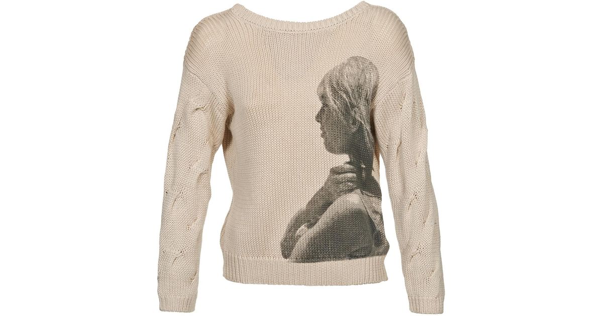 Brigitte Bardot Arlette Sweater in Natural - Lyst